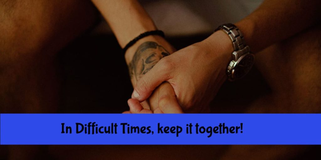 hands holding each other